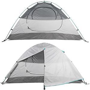 FE Active Campingtent voor 2 personen – 4-seizoenen tent voor 1-2 personen 210T Rip-Stop, 3000 mm polyurethaan waterdichte jas, regengulp, aluminium palen, tas
