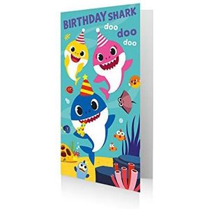 Baby Shark BS029 verjaardagskaart ""Genreal"", meerkleurig