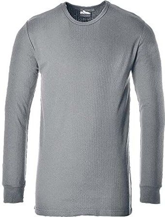 Portwest Thermisch T-shirt met lange mouwen voor heren, grijs, XL EU