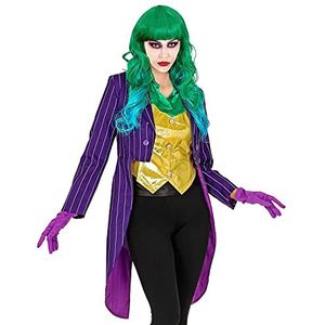 Widmann 48211 48211 Kostuum Evil Clown Frack Joker Horror Slecht Halloween Themafeest Dames Veelkleurig S