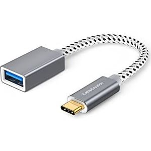 USB C-stekker naar USB A-aansluiting 0,15 m, CableCreation USB 3.1 USB A female naar USB C OTG-adapter 5 Gbit/s gegevens voor MacBook Pro, Air, XPS 13 15 S21 S20 S10 enz