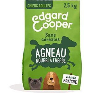 Edgard & Cooper Droogvoer voor volwassen honden, zonder granen, natuurlijk voer, 2,5 kg, vers lam, hypoallergeen, gezonde voeding, smakelijk en evenwichtig, hoogwaardig eiwit