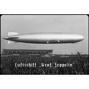Schatzmix GRAF Zeppelin wandbord van metaal, 20 x 30 cm, meerkleurig