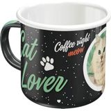 Nostalgic-Art Cat Lover Black Retro Cup, email, cadeau-idee voor kattenbezitters, 360 ml