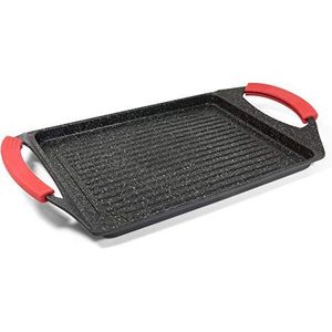 Moneta Pro Grill Rechthoekig grillrooster, anti-aanbaklaag, 45 x 27 cm, geschikt voor inductie