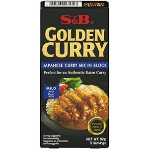 S&B Golden Curry mild: Japanse kruidenmix voor de bereiding van currygerechten, 1 x 92 g