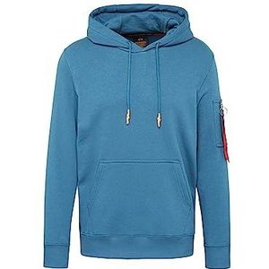 ALPHA INDUSTRIES R Print Hoody Pull pour homme, 678-Vintage Marine, S