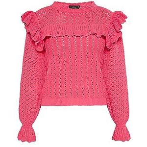 dedica Pull en tricot pour femme, Rose, S