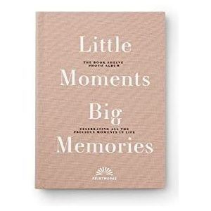Printworks Little Moments Big Memories fotoalbum, boekvorm, stoffen bekleding, decoratie, design, 40 pagina's