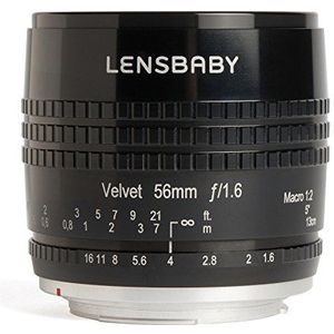 Lensbaby - lB v56BF Fluwelen 56 lens voor Fuji x zwart