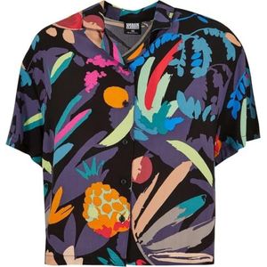 Urban Classics Viscose Resort T-shirt voor dames, dameshemd, Blackfruit