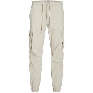 JACK & JONES Jpstkane Jjnoah Cuffed Cargo Noos cargobroek voor heren, Lichtbeige