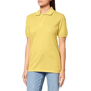 Trigema Dames poloshirt, Lichtgeel