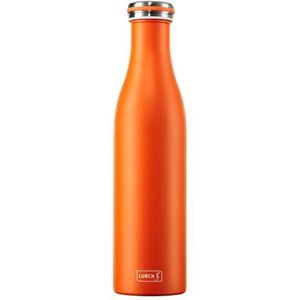 Lurch Thermosfles roestvrij staal dubbelwandig 0,75 liter oranje 240969