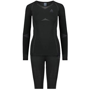 Odlo Performance Evolution Warm Thermo damesset, Zwart - Odlo Graphite Grijs