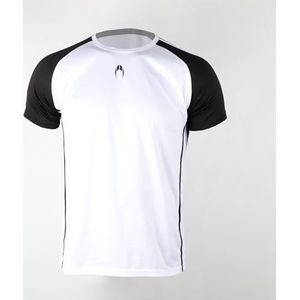 HO Soccer T-shirt de football Akademia blanc - Haut niveau - Polyester, couleurs disponibles, unisexe, adulte, blanc/noir, XXL
