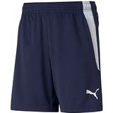 PUMA Teamliga Trainingsshorts Jr – casual shorts – hybride shorts – uniseks kinderen, Navy / Wit