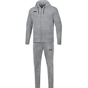 Jako Heren joggingpak Base met capuchon lichtgrijs gemêleerd XXL M9665, Lichtgrijs