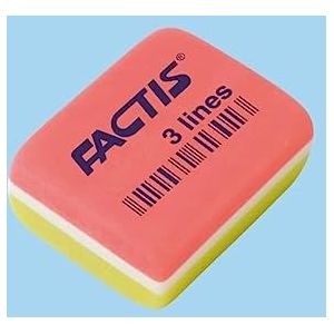 Factis® Gum, rechthoekig, 3 regels, 75 stuks