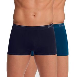 Dim Dim Basic boxershorts voor heren, naadloos, van katoen, 2 stuks, 95 x