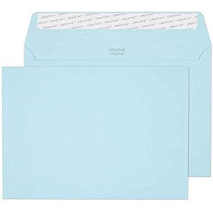 Creative Colour 318 enveloppen, zelfklevend, katoen, C5, 162 x 229 mm, 120 g/m², blauw, 500 stuks