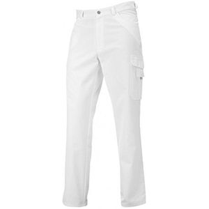 BP 1641-558-21-2XLn Uniseks jeans met meerdere zakken, stofmix 245 g/m², wit