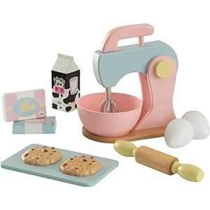 KidKraft Keuken- en gebakset, pastel, van hout, accessoires voor kinderkeuken, keukengerei, accessoires voor dinette, speelgoed voor kinderen vanaf 3 jaar, 63371