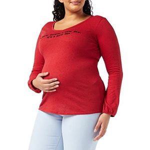 Noppies Ls Sharon dames lange mouw zwangerschapsshirt, rood (Chili P280)