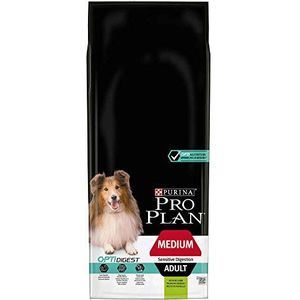 Pro Plan Medium Adult Sensitive Digestion met OPTIDIGEST Rijk aan Lamsvlees, 14 kg, Hondenvoer voor middelgrote, volwassen honden.