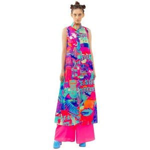 CHAOUICHE Débardeur Flow Maxivest pour femme, Downtown La Print, XS