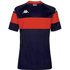 Kappa Dareto T-shirt voor heren, marineblauw, rood