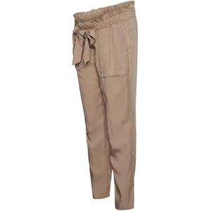 MAMALICIOUS Mlnewbethune Pantalon en tissu pour femme, Taupe, L