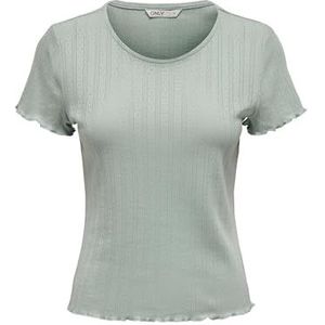 ONLY Onlcarlotta S/S Top Jrs Noos Top Dames, Jade-kant