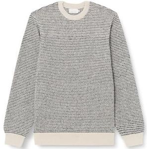 CASUAL FRIDAY Cfkarl Jaquard Crew Neck Knit Pull pour homme, 114201/écru, XXL