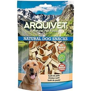 ARQUIVET Sushi-snacks met kip, 100 g, 12 stuks - Natural Dog Snacks - 100% natuurlijk - Chuchs, prijs, lekkernijen voor honden - licht product - zeer rijk aan voedingsstoffen