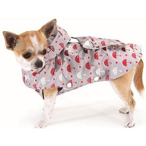 CROCI Regenjas voor honden, 25 cm, grijs