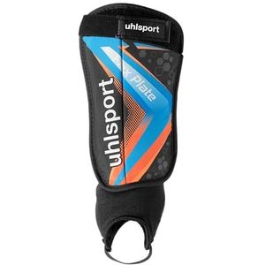 uhlsport Football Flex Plate scheenbeschermers voor kinderen en volwassenen, ultralichte scheenbeschermers met enkelbescherming, schokabsorberend, dempt en beschermt