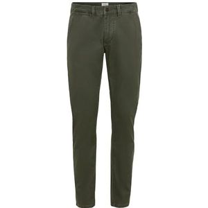 camel active Pantalon chino décontracté pour homme, Vert feuille, 32W / 34L