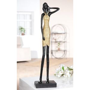 Gouden Standbeeld Woondecoratie Voor De Woonkamer , Plank Decor Moderne Boekenplank Decor Beeldjes Bureau Sculptuur Tafel Decor P13643334
