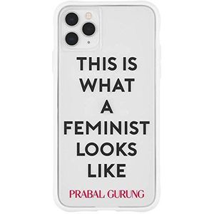 Case-Mate - Tough Feminist by Prabal Gurung - Slim Case voor iPhone 11 Pro compatibel met draadloos opladen - Wit