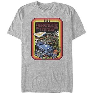 Stranger Things Retro Mash T-shirt met korte mouwen voor heren, grijs.