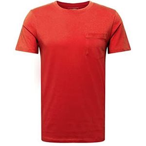 Tom Tailor Denim T- Heren T-Shirt 20013 - Blood Orange, Maat XS