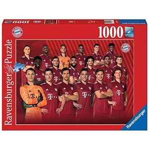 Ravensburger Puzzel 16847 - FC Bayern seizoen 2021/22-1000 stukjes puzzel voor volwassenen en kinderen vanaf 14 jaar