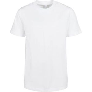 Build your Brand Organic Kids Basic Tee Kids T-shirt Basic Tee van biologisch katoen in vele kleuren, maten 110-164, wit, 158-164, Wit