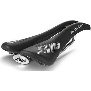 SELLE SMP - Evolution fietszadel, uniseks, volwassenen, zwart, 26,6 x 12,9 cm