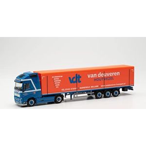 herpa 315463 Volvo FH Gl. 2020 zadeltouw Van Deuveren, schaal 1:87 vrachtwagen model voor diorama, modelbouw, verzamelobject, miniatuurdecoratie van kunststof, meerkleurig