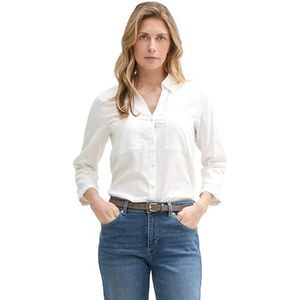 TOM TAILOR 1046197 Damesblouse, Wit 20.000, 42