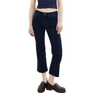 TOM TAILOR Denim Wijd uitlopende damesjeans, 10114-clean Dark Stone Blue Denim