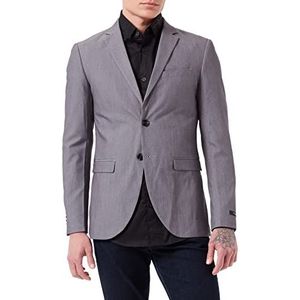 JACK & JONES Enkele rij blazer, super slim fit, lichtgrijs gemêleerd, 58, Lichtgrijs chinees