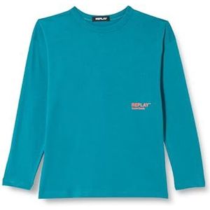 Replay Sb7117 T-shirt voor jongens, 181 Peafowl